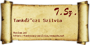 Tankóczi Szilvia névjegykártya